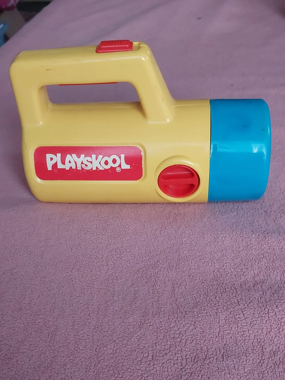 Playskool Vintage Yellow And Blue Kids Flashlight Toy